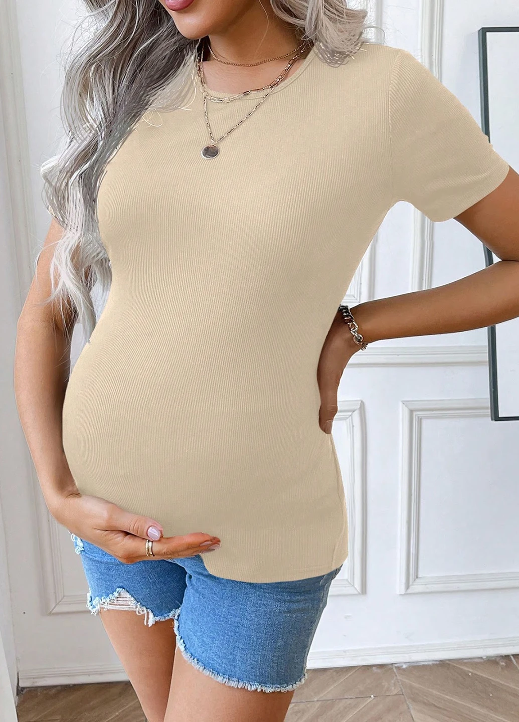 Футболка для вагітних SHEIN - (322849191)