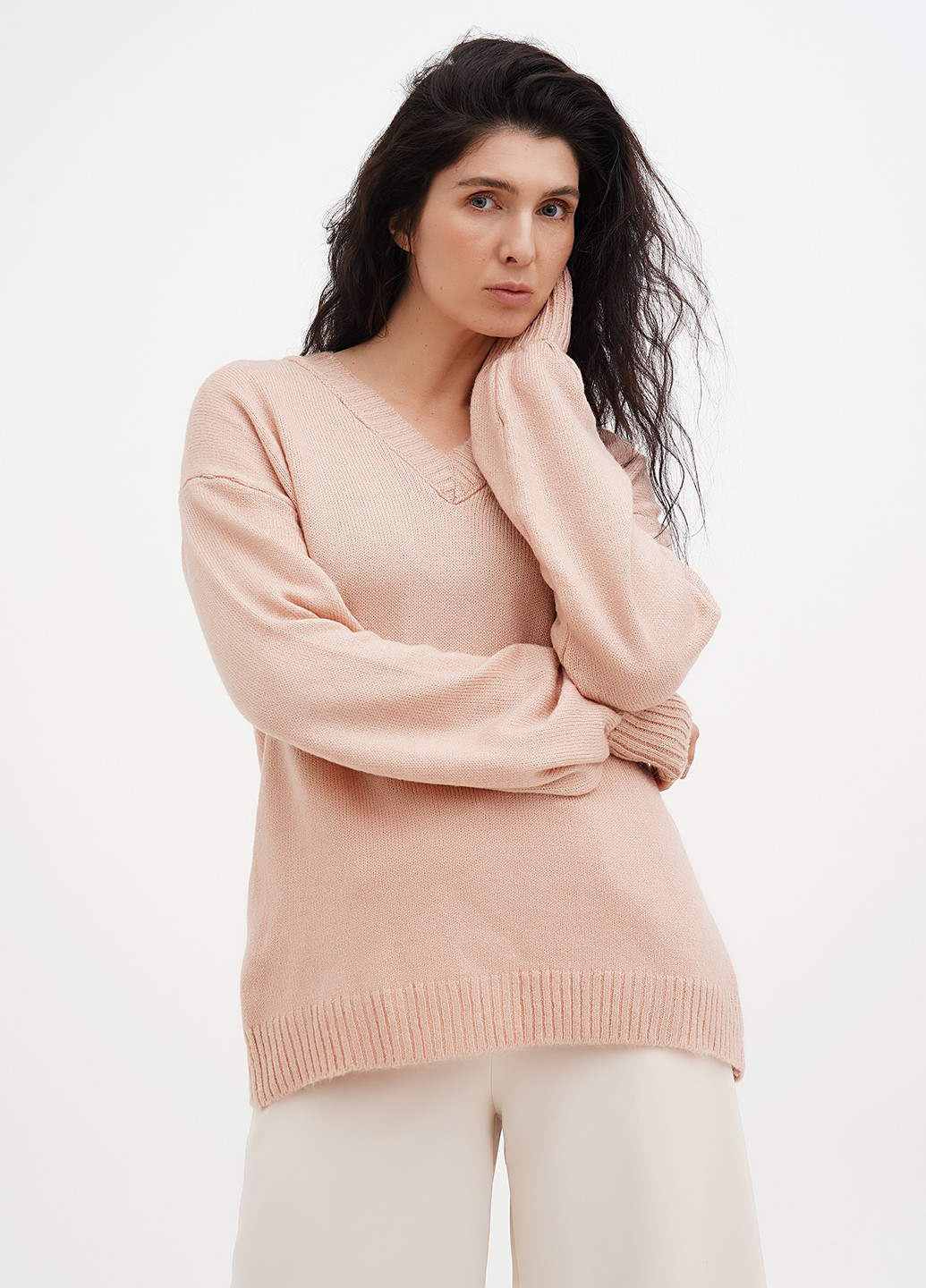 Пудровий демісезонний пуловер пуловер Vicolo