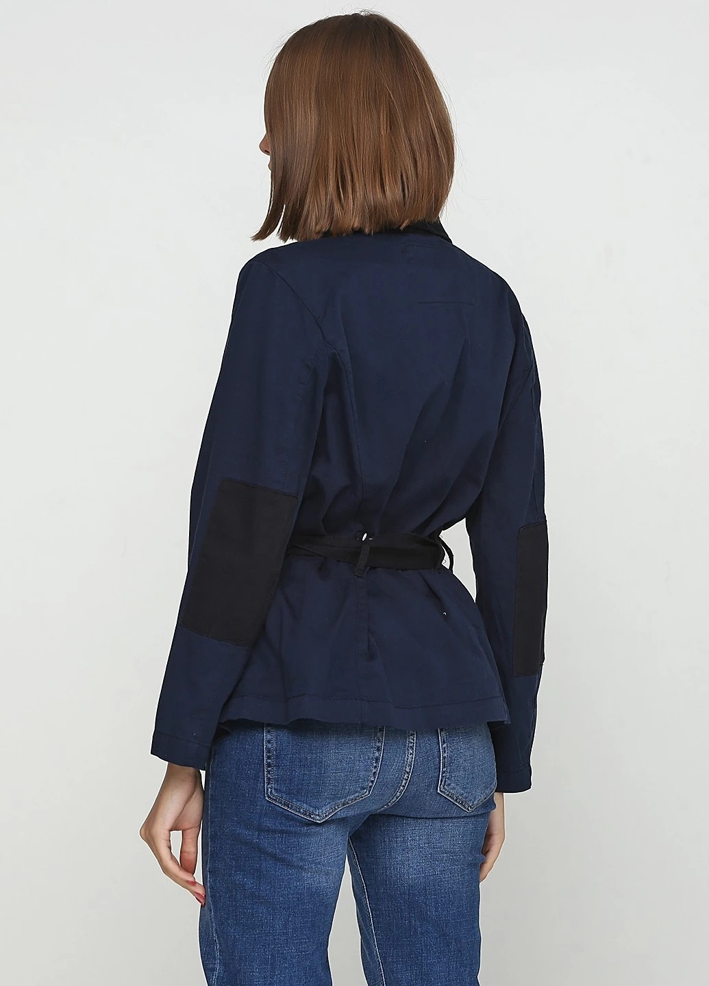 Темно-синий женский жакет H&M однотонный - демисезонный