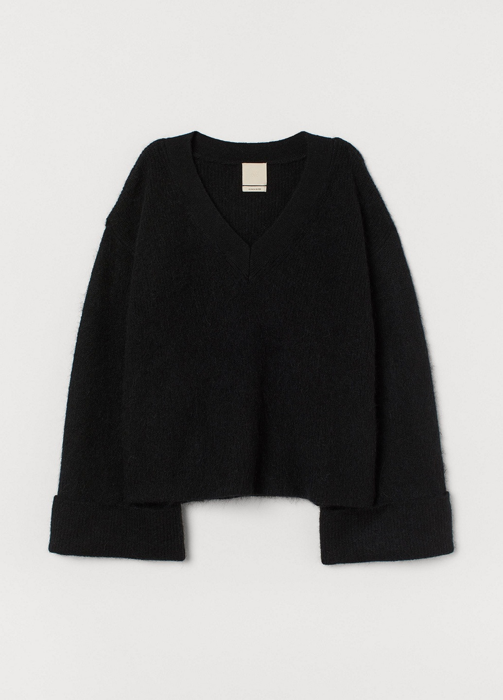 Чорний демісезонний пуловер джемпер H&M