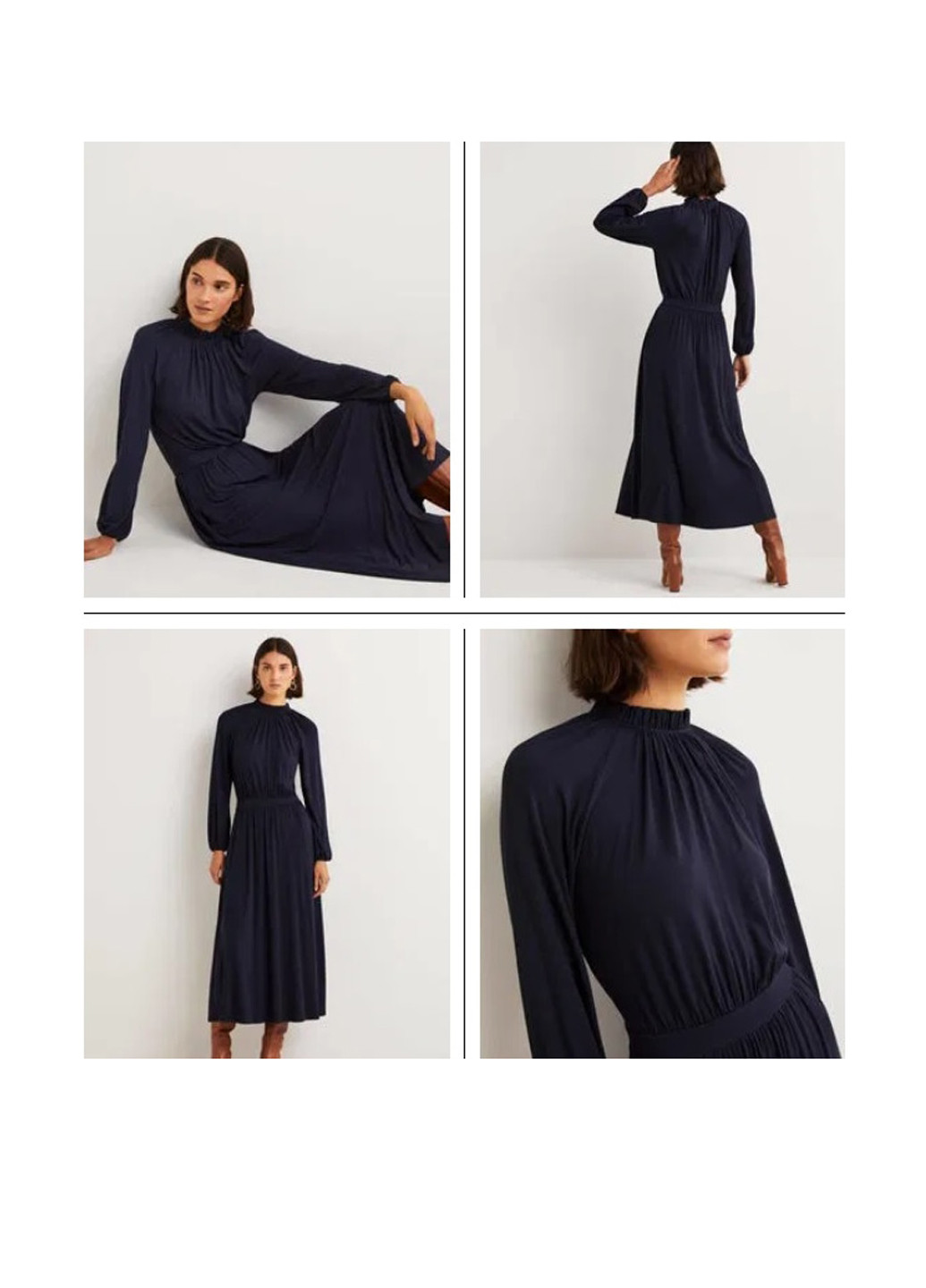 Темно-синее кэжуал платье Boden однотонное