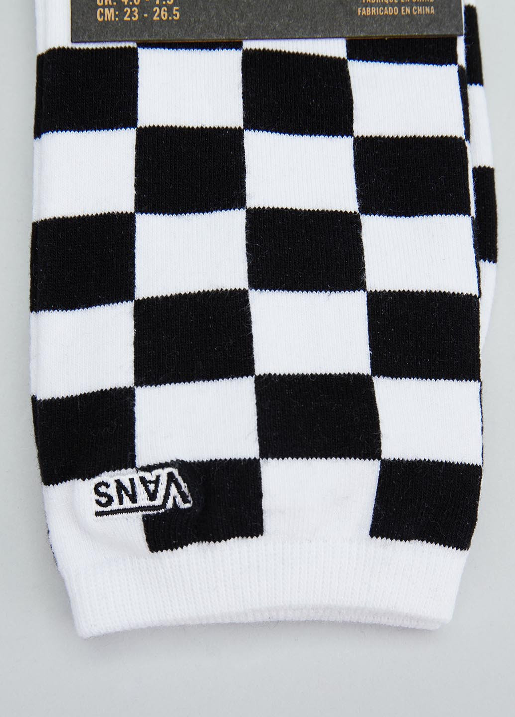 Чёрно-белых носки Vans клетка (330382956)