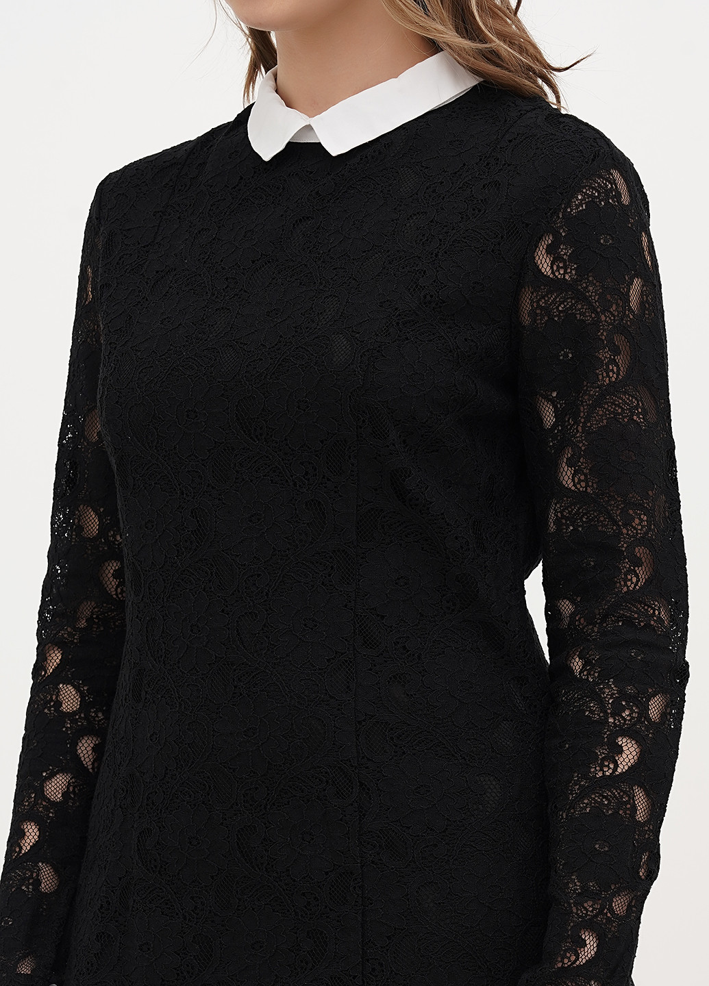 Черное кэжуал платье а-силуэт H&M однотонное