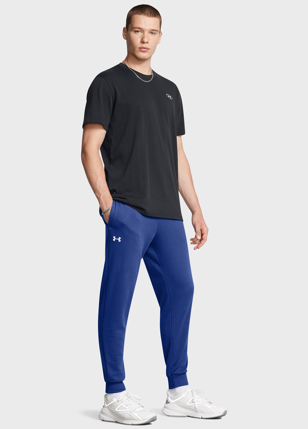 Синие спортивные демисезонные джоггеры брюки Under Armour