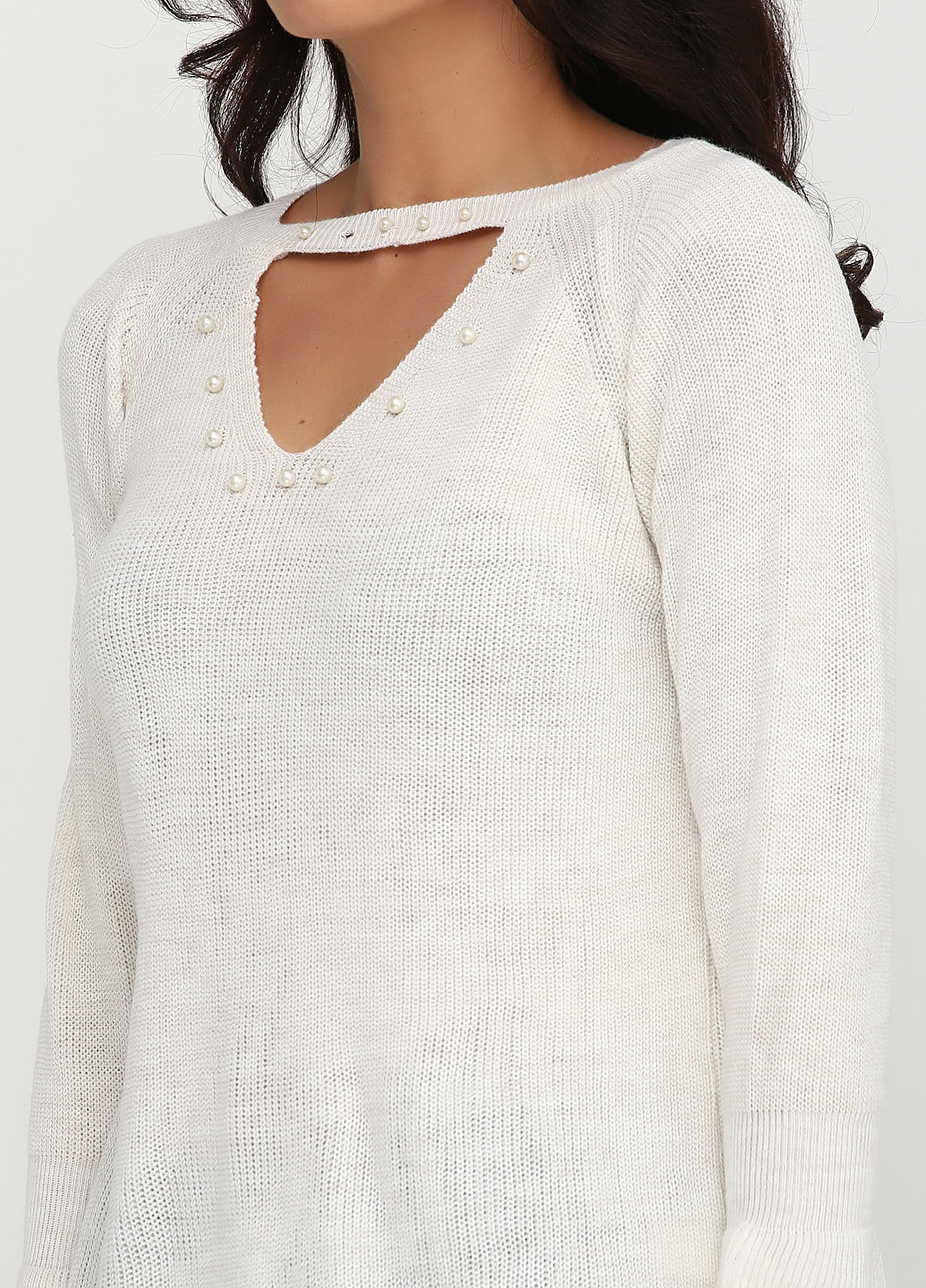 Білий демісезонний пуловер пуловер Babylon