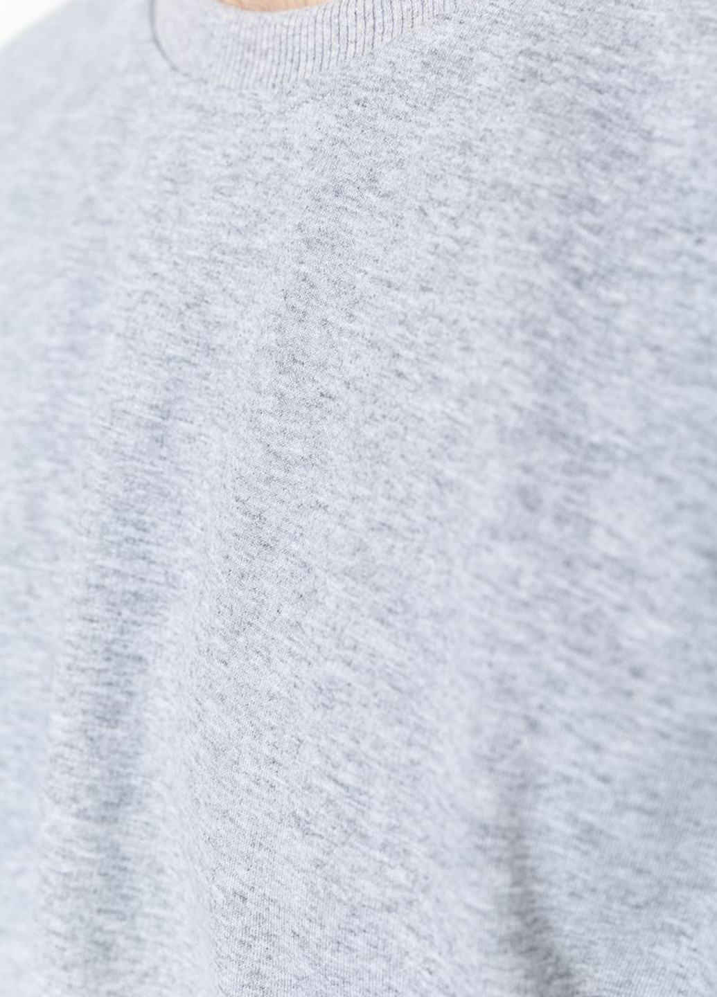 Світшот Ager - Вільний крій меланж світло-сірий кежуал бавовна, трикотаж - (257614009)