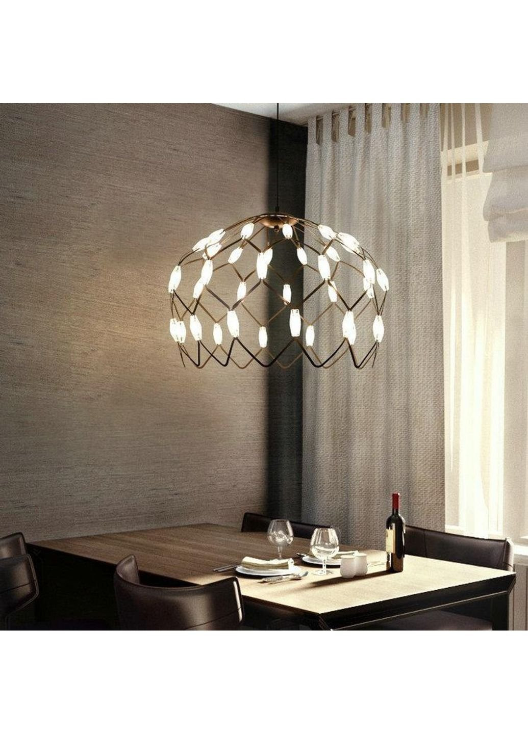 Люстра стельова LED D1288/500-k-k Чорний 65х50х50 см. Sunnysky (253628528)