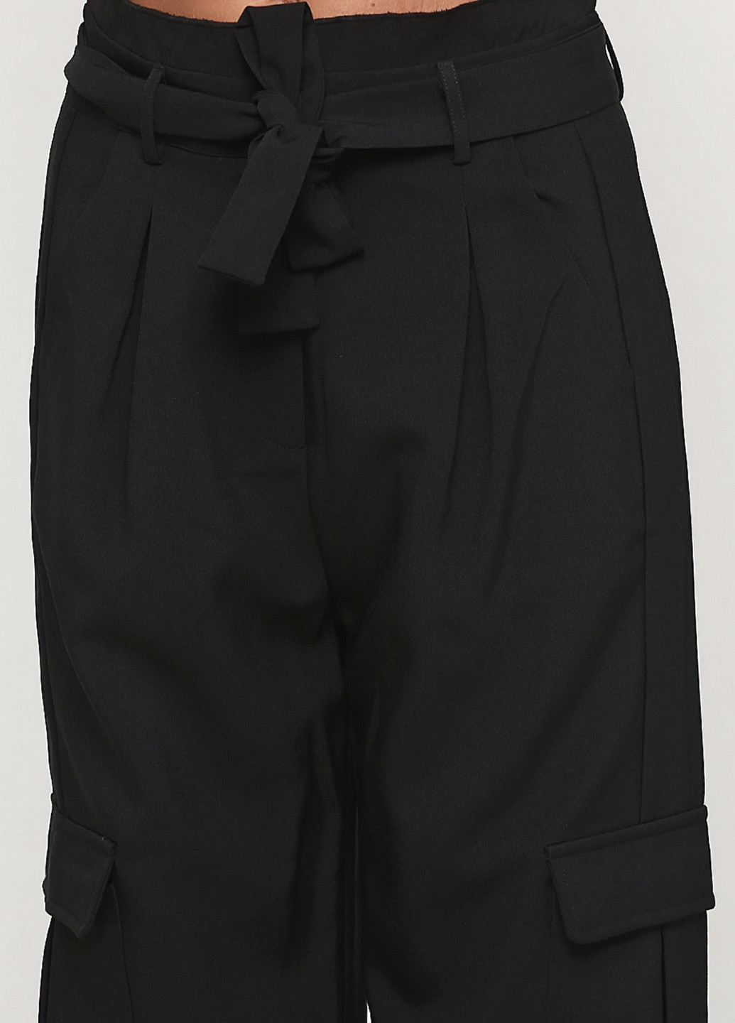 Черные кэжуал демисезонные зауженные брюки NU DENMARK