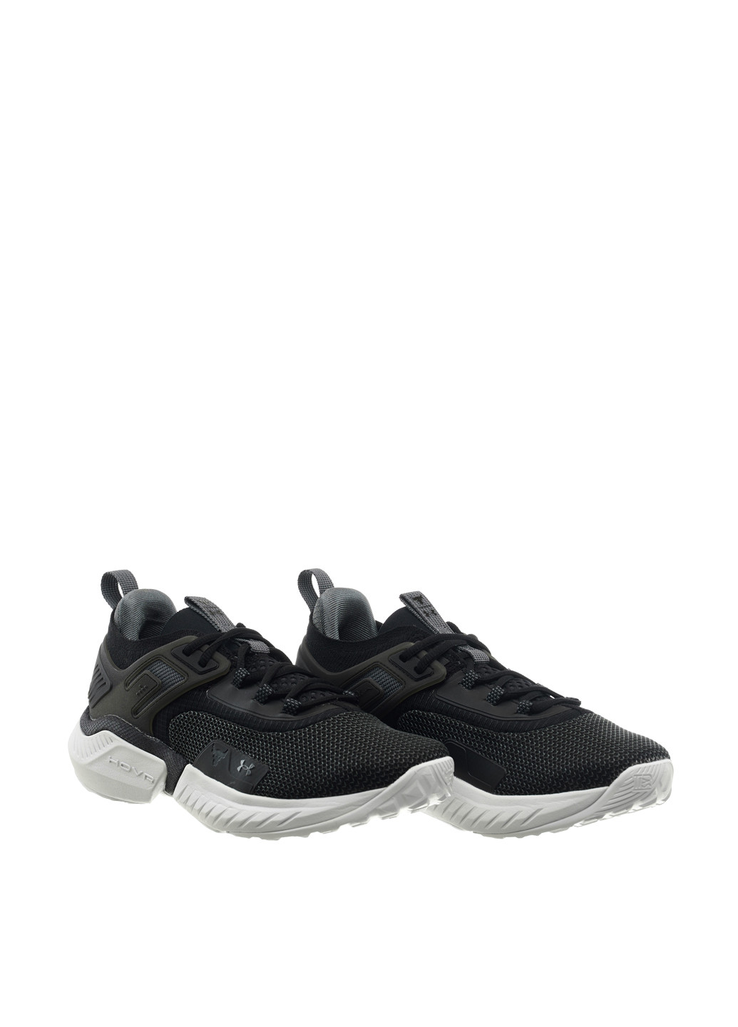 Черно-белые демисезонные кроссовки 3025435-003_2024 Under Armour PROJECT ROCK 5