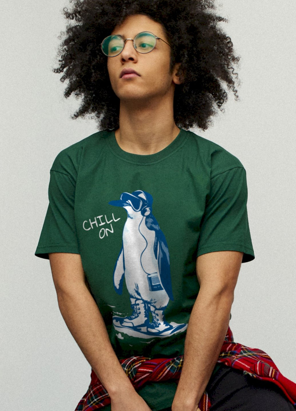 Темно-зеленая футболка мужская YAPPI