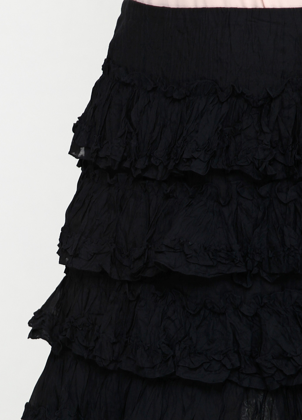 Черная кэжуал однотонная юбка Rugby клешированная