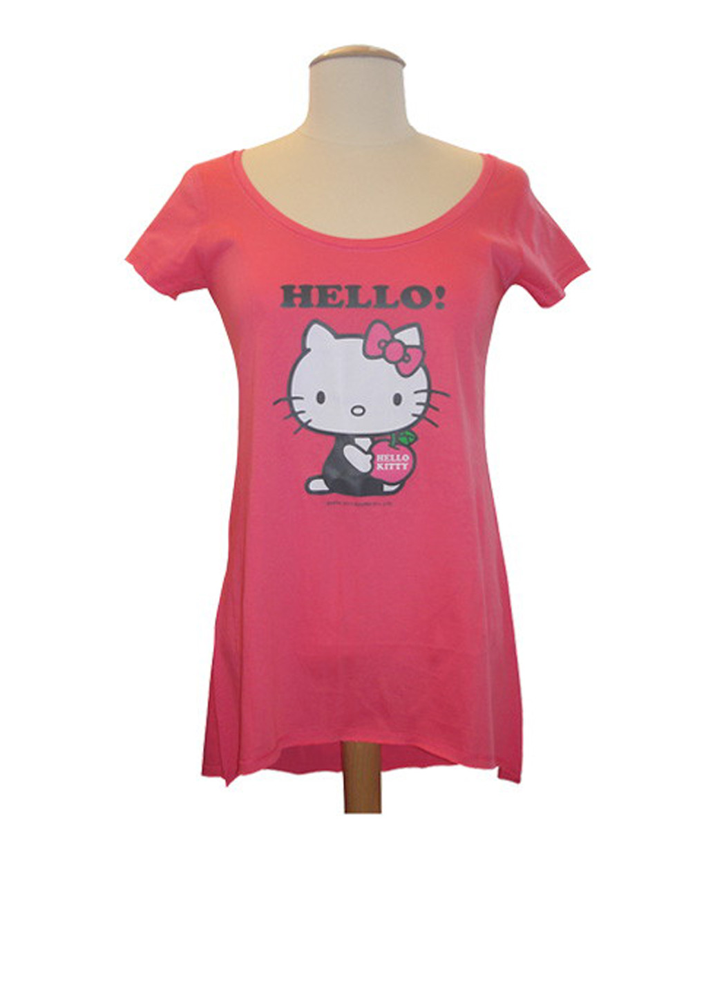 Розовая летняя футболка с коротким рукавом Sanrio