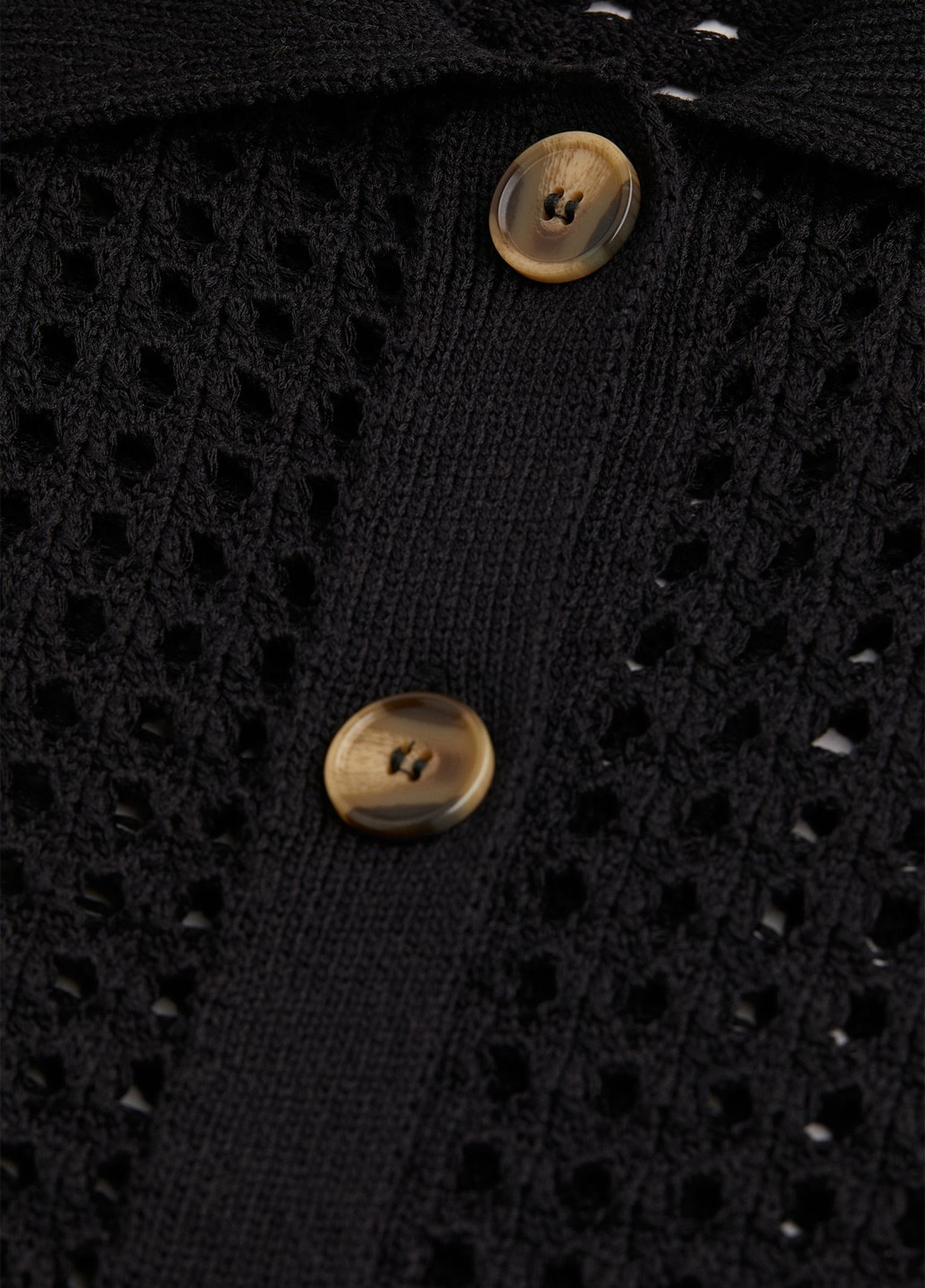 Черный демисезонный кардиган H&M