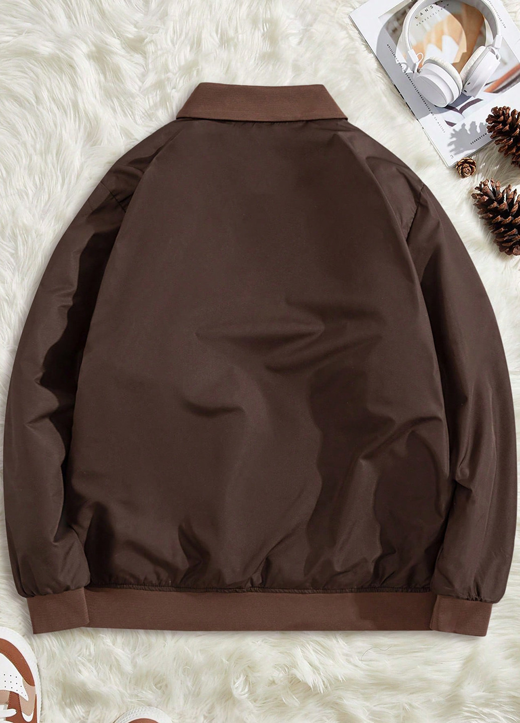 Бомбер SHEIN пілот (авіатор) на гудзиках, на блискавці (342063869)