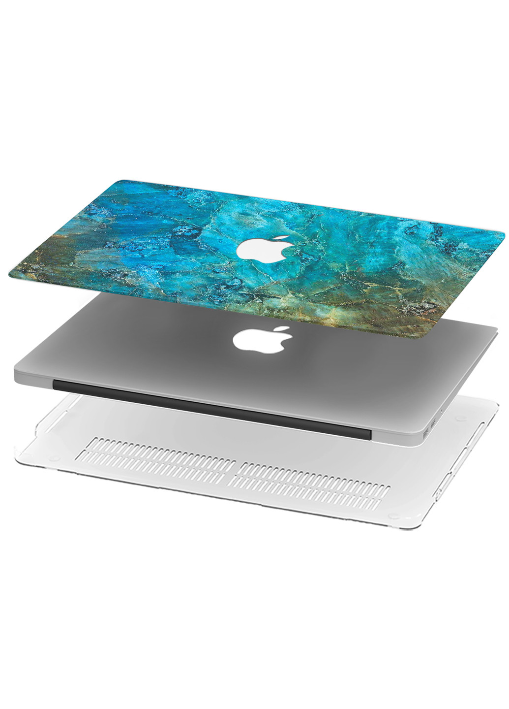 Чехол пластиковый для Apple MacBook Pro Retina 13 A1502 / А1425 Голубой мрамор (Blue marble) (6352-1570) MobiPrint (218347988)