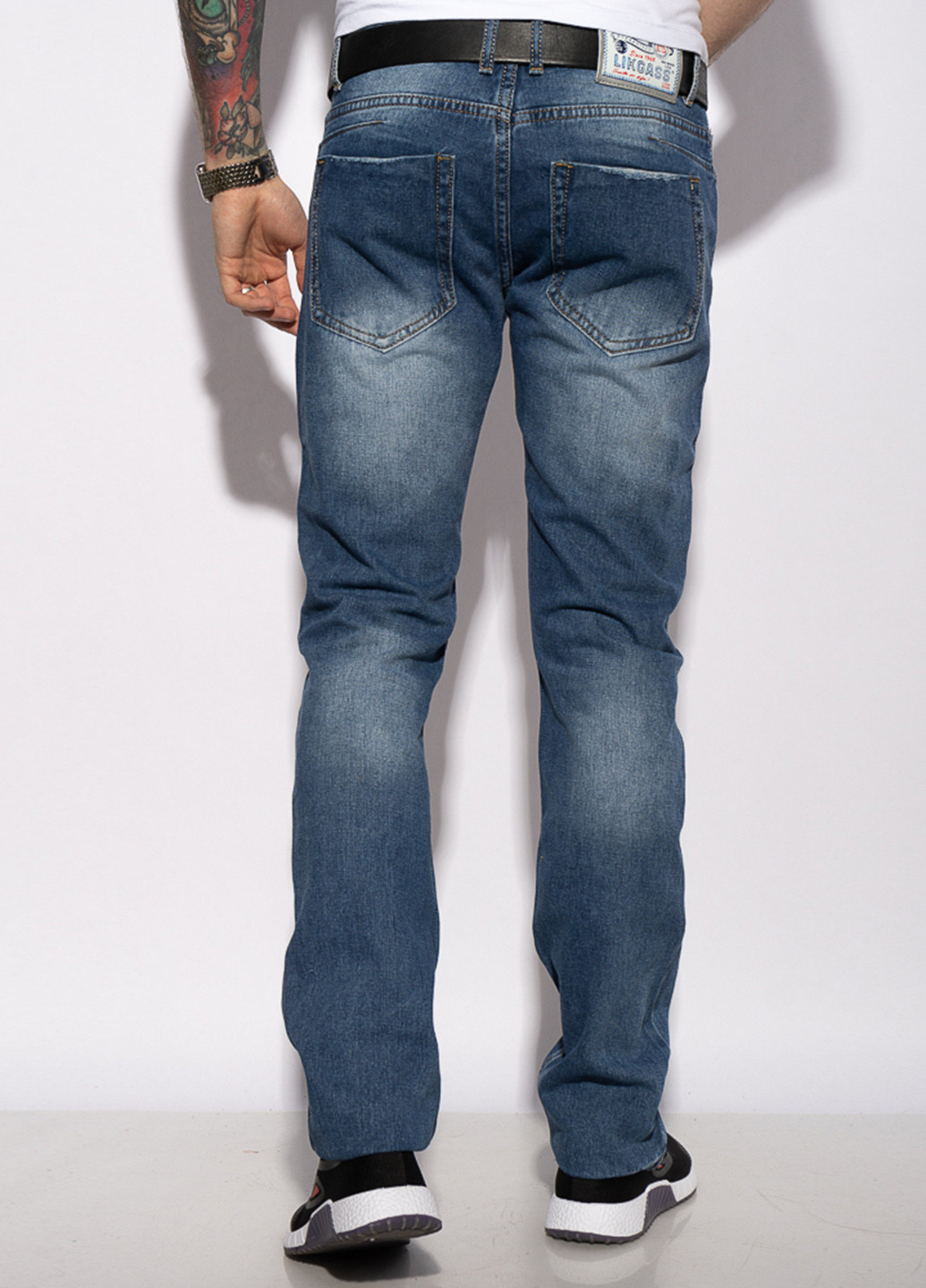Светло-синие демисезонные зауженные джинсы Time of Style