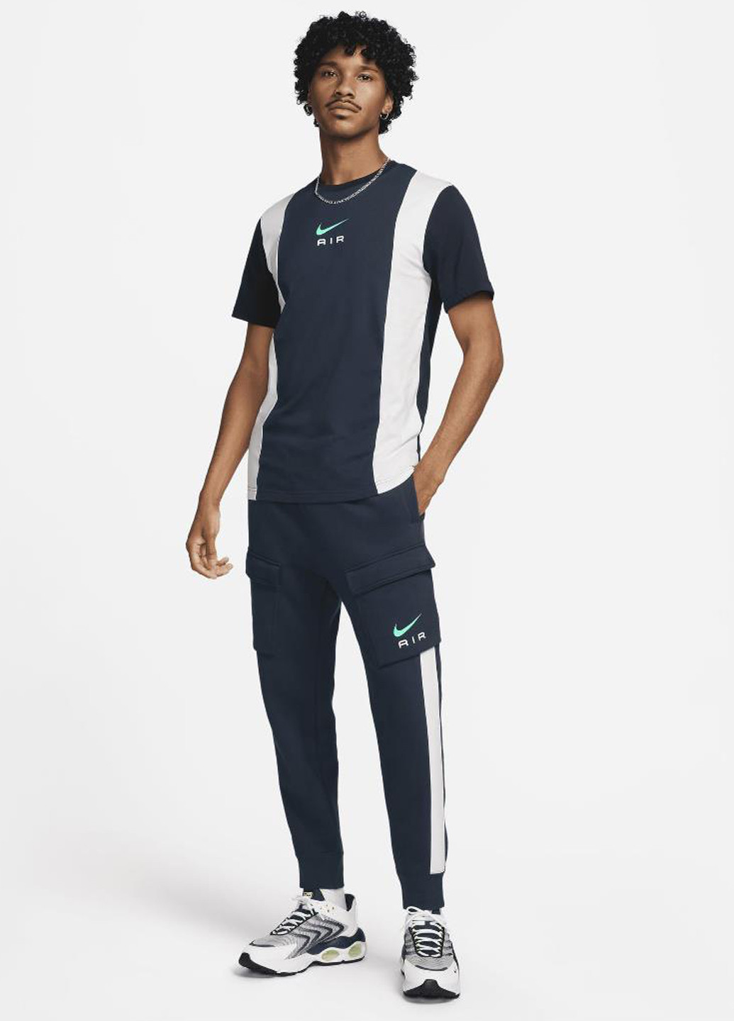 Штани FN7693-410 Nike Men's Fleece Cargo Trousers (321974475)