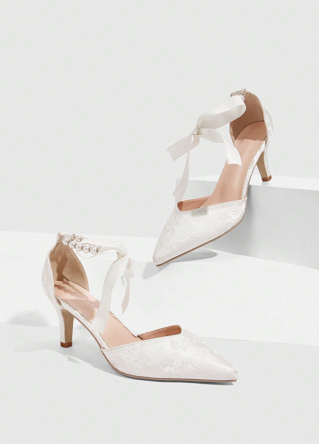 SHEIN Туфли д'орсей молочный з искусственная кожа, текстиль, китай — лето (341250550)