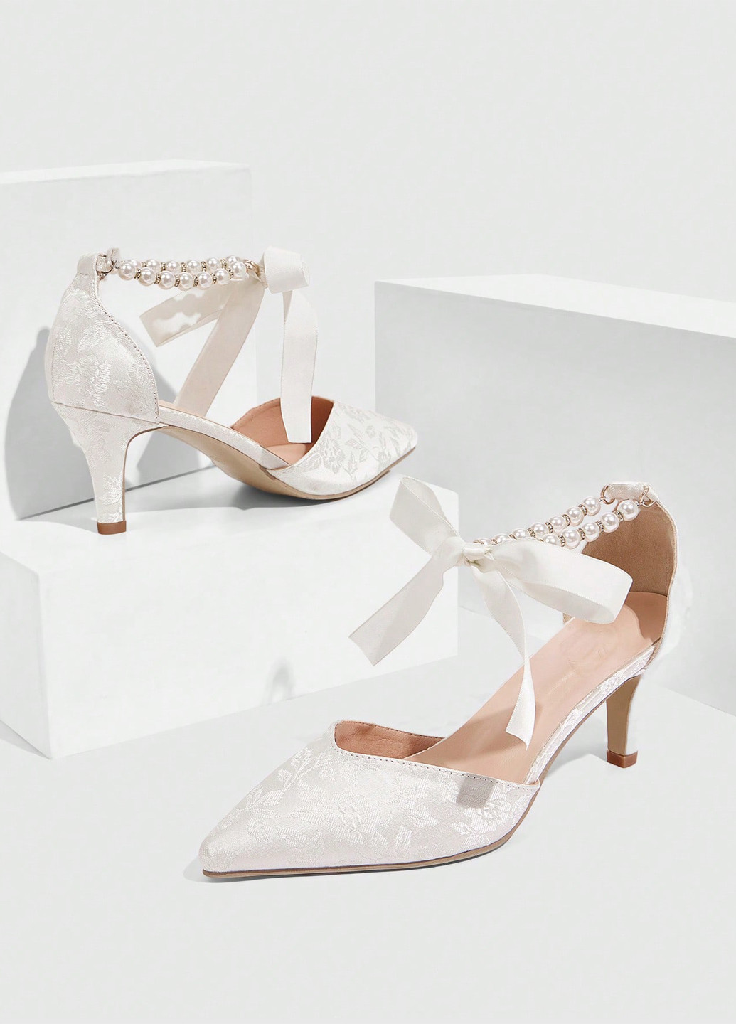 SHEIN Туфли д'орсей молочный з искусственная кожа, текстиль, китай — лето (341250550)