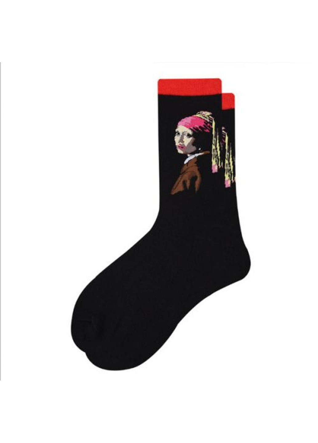 Шкарпетки Socks яскраві та стильні Дівчина із сережкою 1 пара MAVKA (254520019)