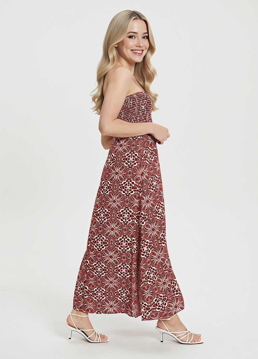 Темно-рожева кежуал сукня а-силует Reserved з абстрактним візерунком