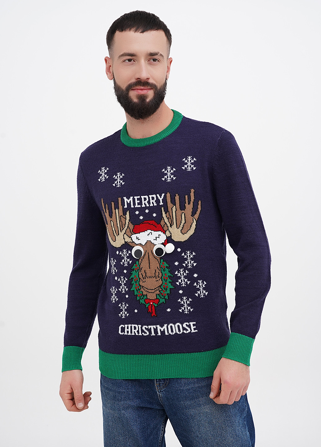 Темно-синій зимовий джемпер джемпер H&M