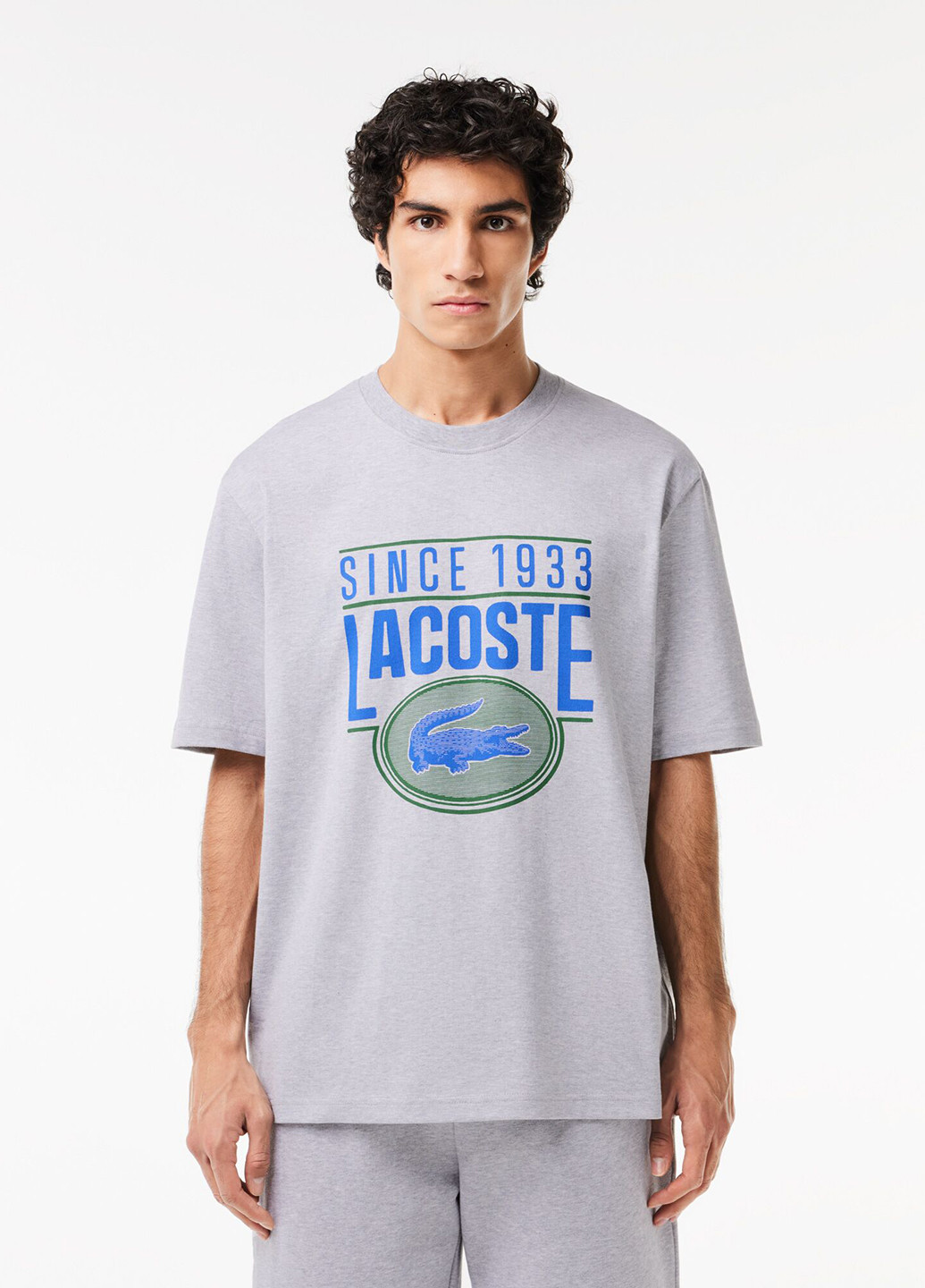 Сіра футболка Lacoste