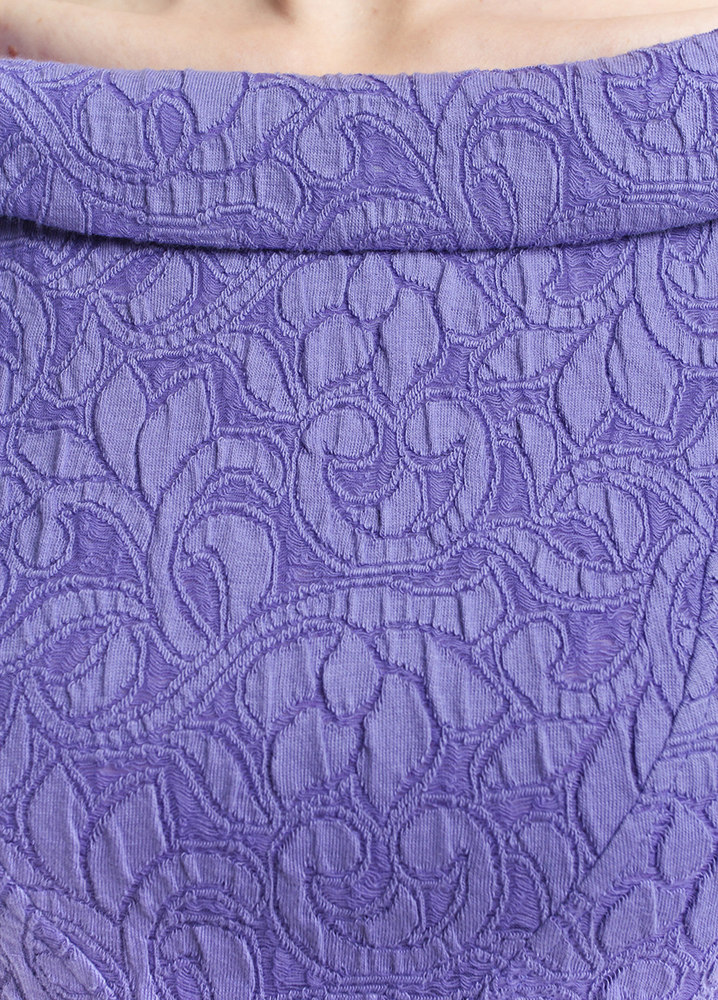 Фиолетовое кэжуал платье клеш BGL с орнаментом