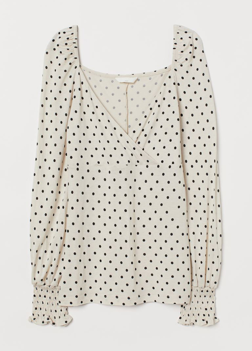 Светло-бежевая демисезонная блуза для кормящих мам H&M