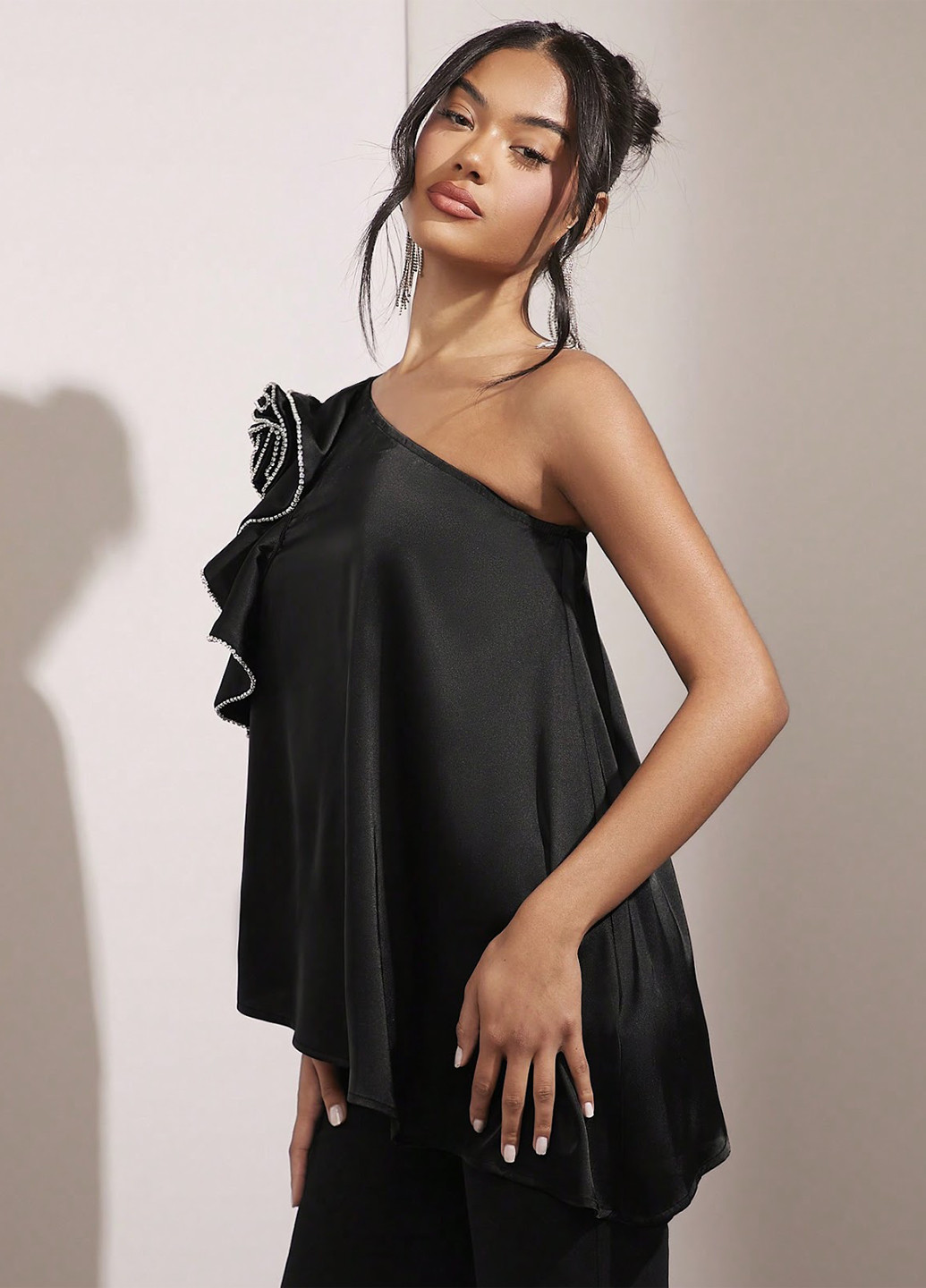 Чёрная блуза SHEIN