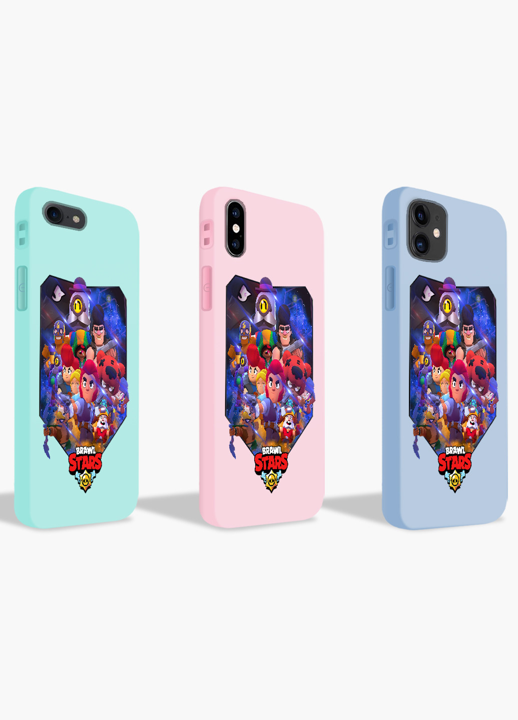 Чехол силиконовый Apple Iphone X Бравл Старс (Brawl Stars) (6129-1003) MobiPrint (219283742)