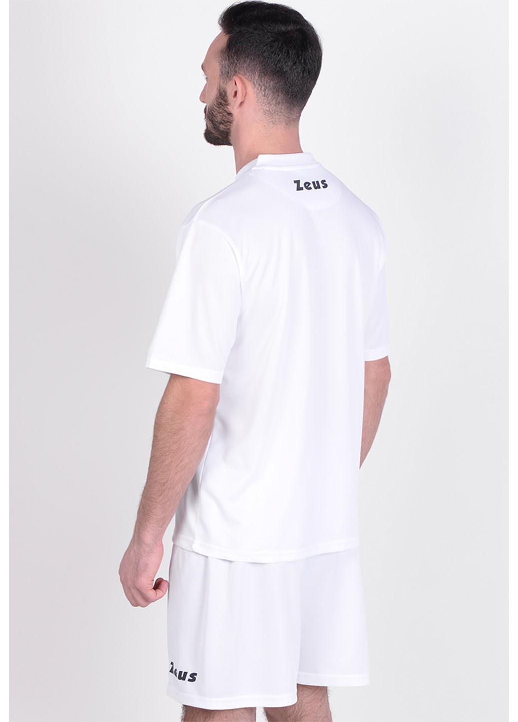 Белый демисезонный костюм (футболка, шорты) с шортами Zeus KIT PROMO BIANC
