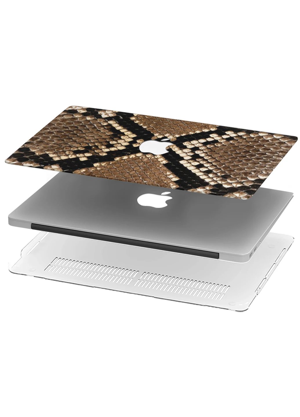 Чехол пластиковый для Apple MacBook Pro 13 A1706 / A1708 / A1989 / A2159 / A1988 Кожа змеи (Snakes leather) (9648-2474) MobiPrint (218857796)