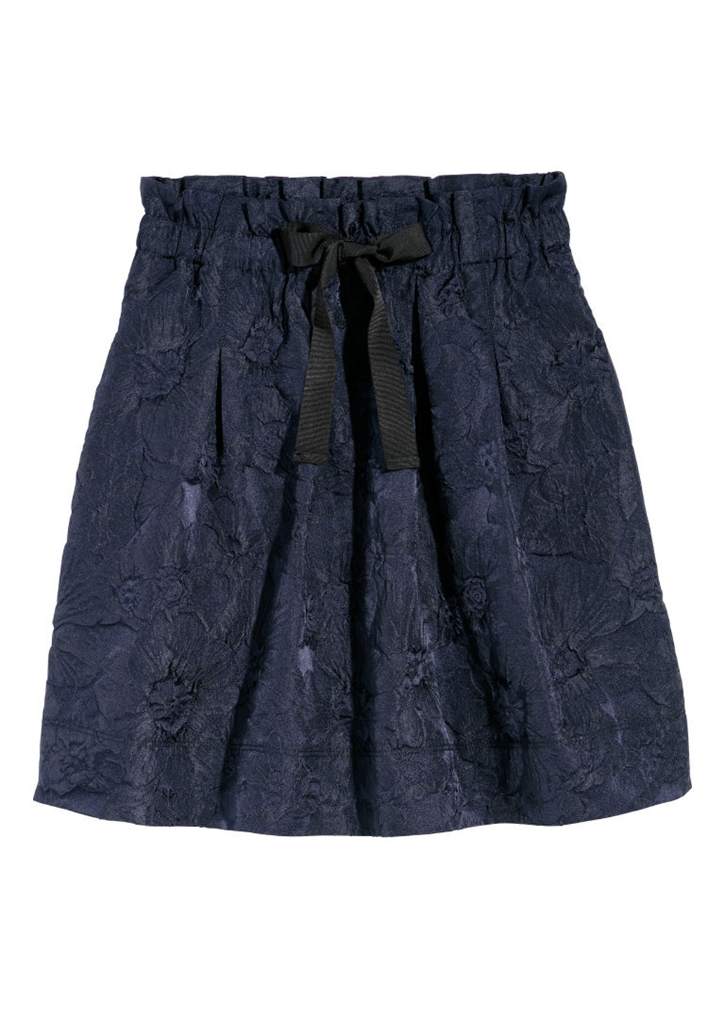 Темно-синяя кэжуал однотонная юбка H&M мини