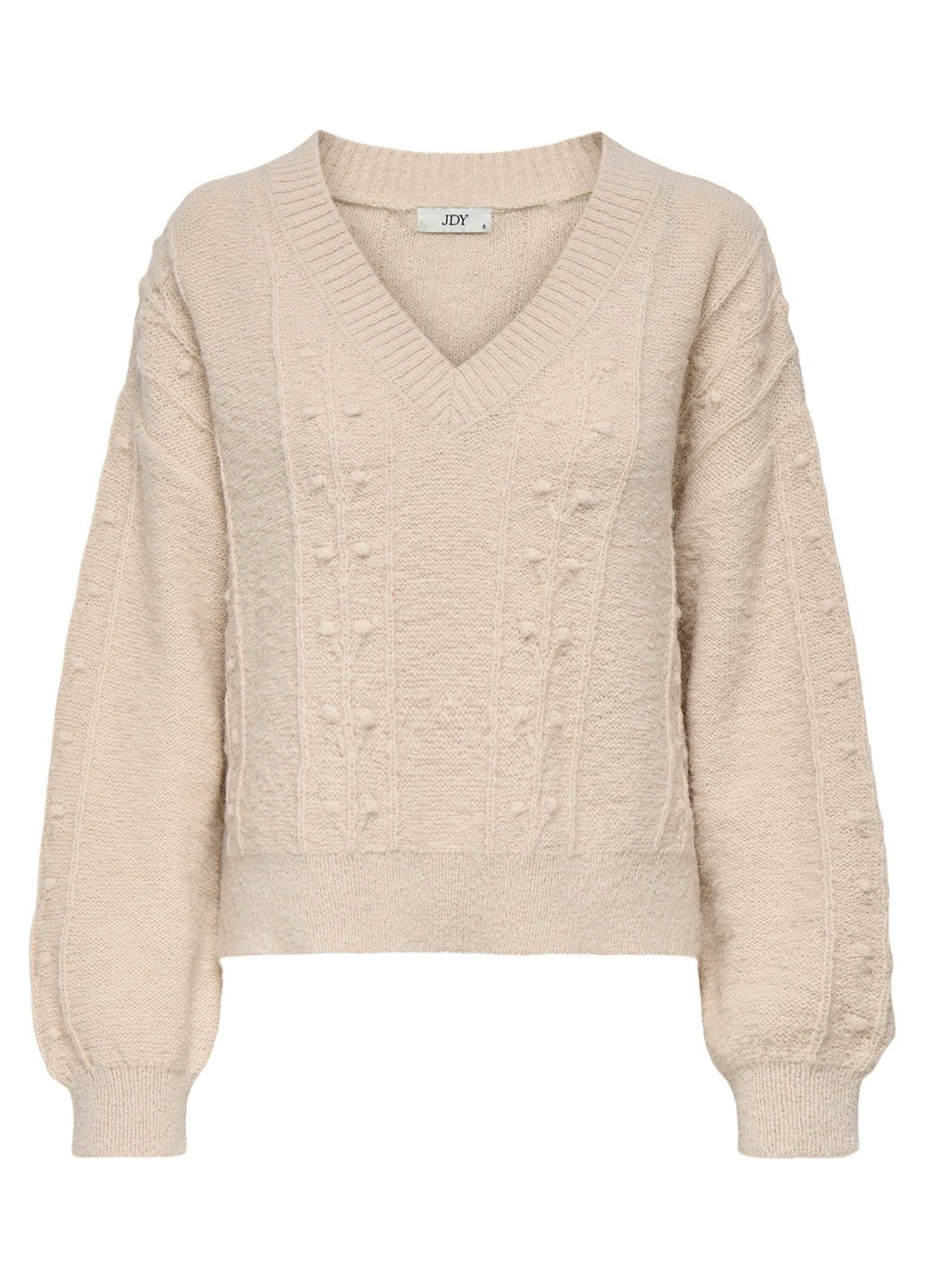 Светло-бежевый демисезонный свитер пуловер Only