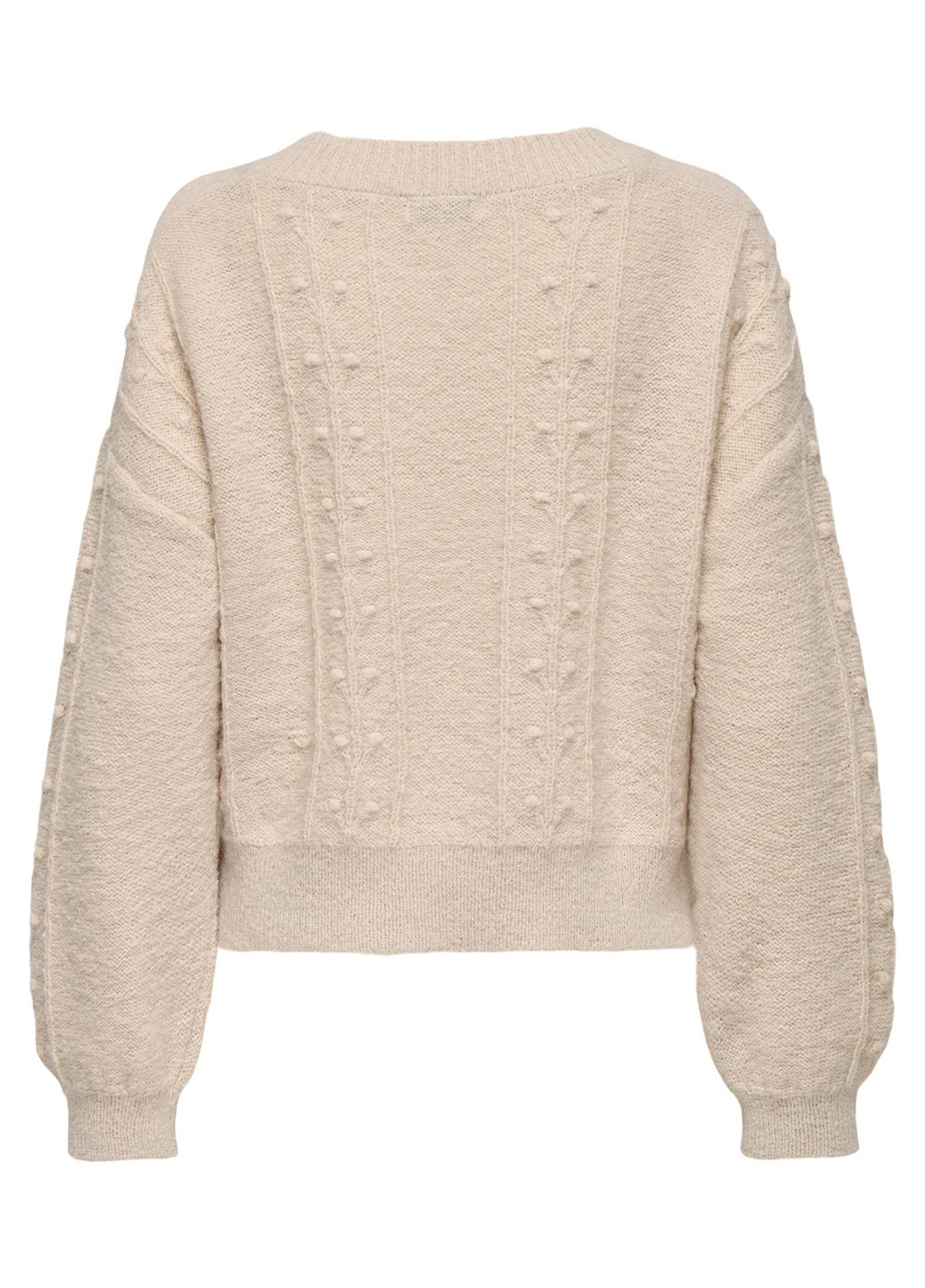 Светло-бежевый демисезонный свитер пуловер Only