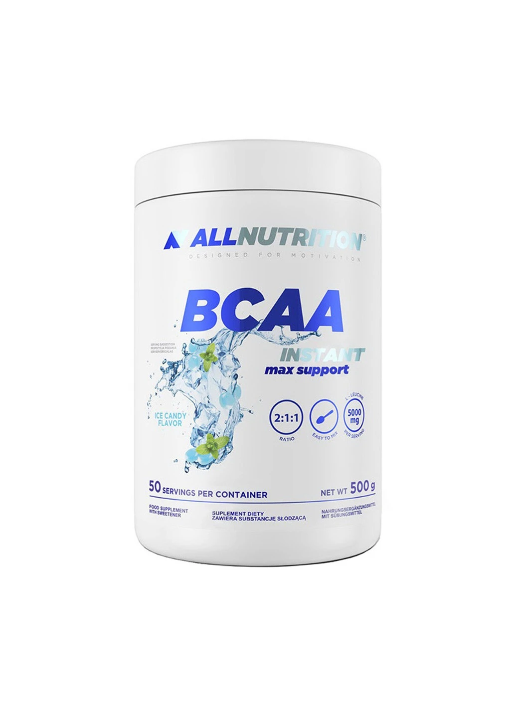 БЦАА BCAA Instant Max Support (500 г) алл нутришн lemon Allnutrition (255363468)