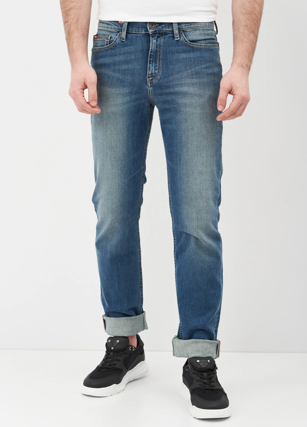 Голубые демисезонные прямые джинсы Lee Cooper