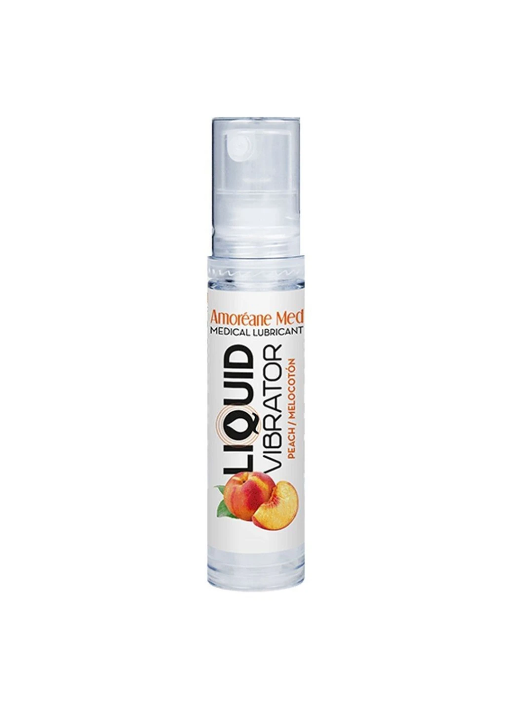 Лубрикант с эффектом вибрации Med Liquid Vibrator Peach (10 мл) Amoreane (251849837)