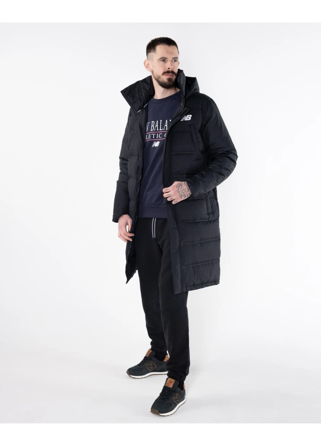 Черные демисезонные кроссовки 574 luxe New Balance