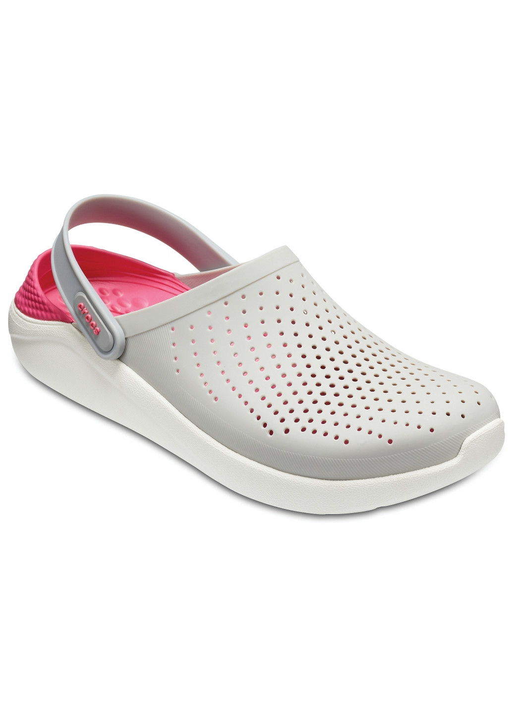 Серебряные сабо Crocs