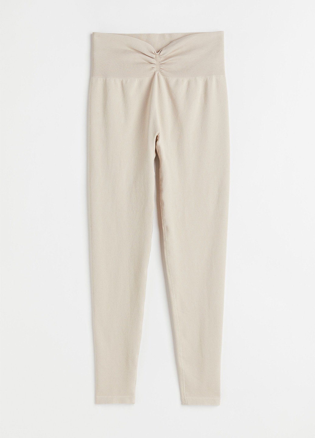 Светло-бежевые демисезонные леггинсы H&M