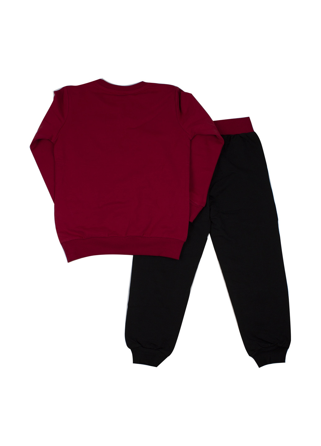 Бордовый демисезонный костюм (свитшот, брюки) брючный Breeze