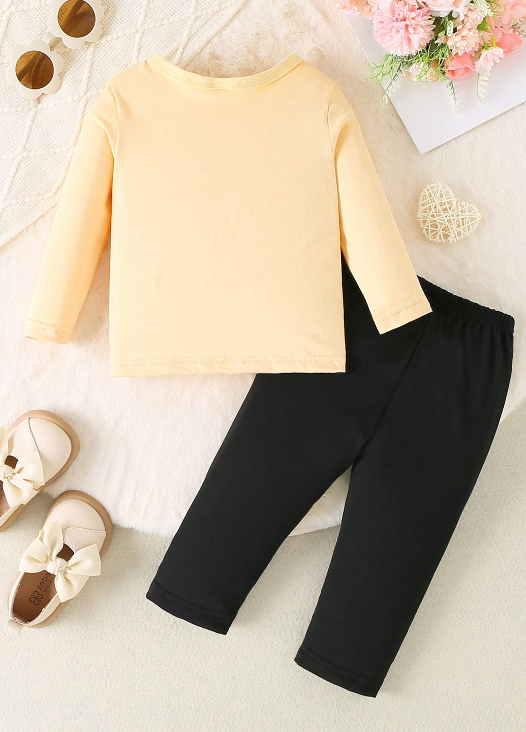 Комбінований демісезонний комплект (лонгслів, штани) SHEIN