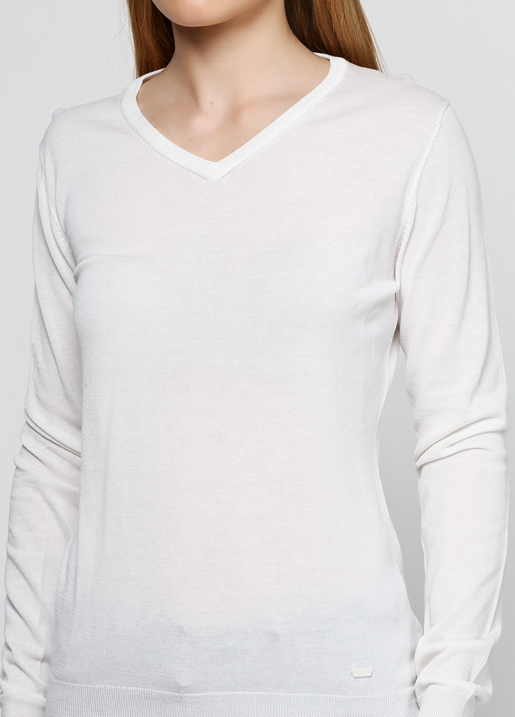 Белый демисезонный пуловер пуловер Geox