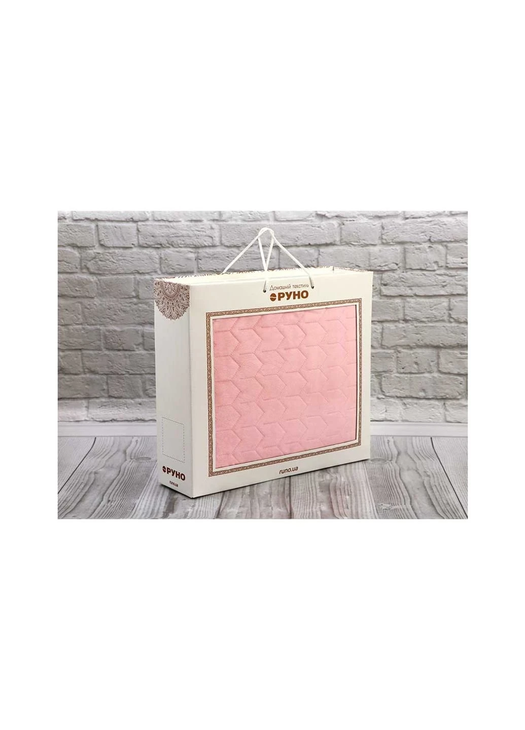 Покривало двостороннє декоративне Velour Rose 180х220 см (340.55_Rose) Руно (254082903)