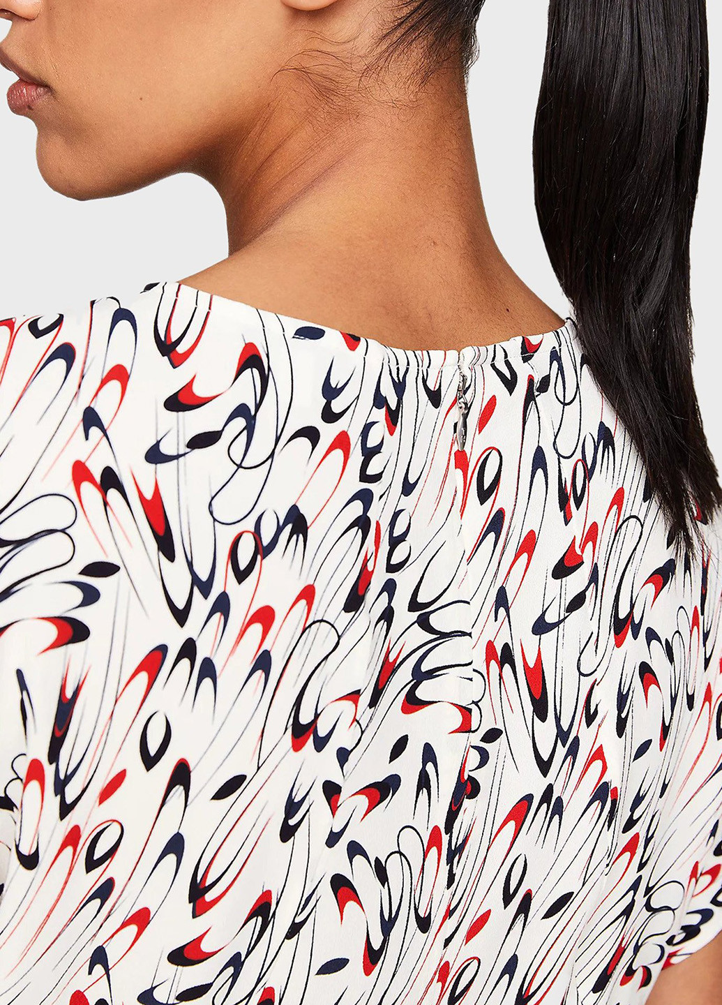 Білий кежуал сукня кльош Tommy Hilfiger з абстрактним візерунком