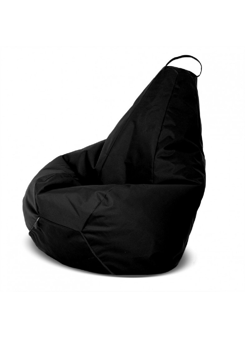 Бескаркасное кресло мешок груша со съемным чехлом 60х90 см (50238-Нов) Черный Francesco Marconi (252853631)
