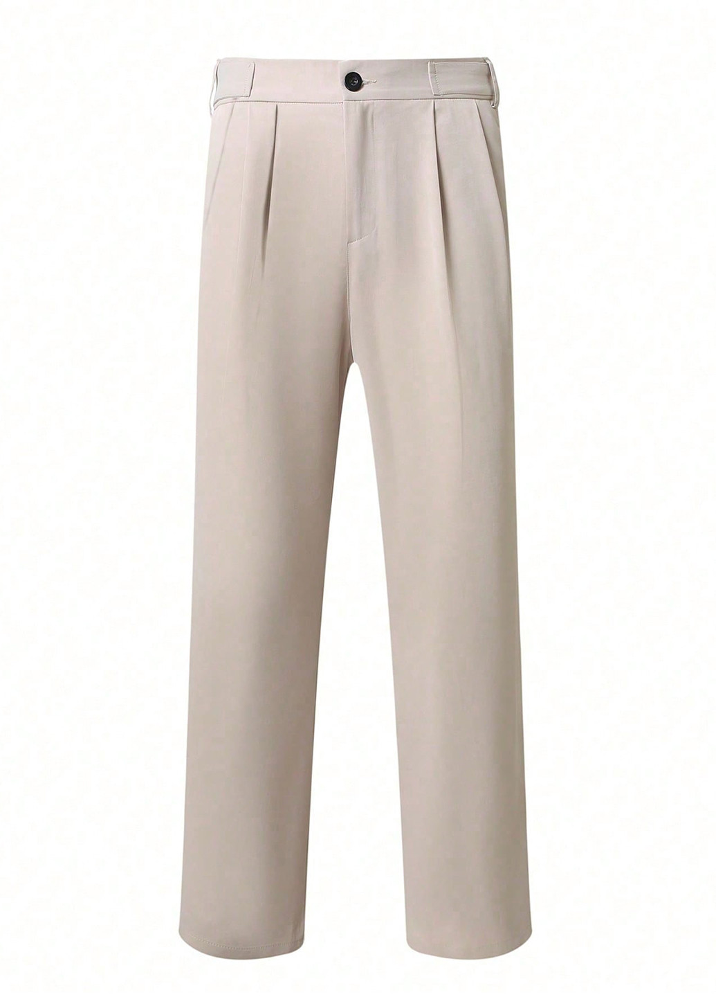 Светло-бежевые классические, кэжуал демисезонные классические брюки SHEIN