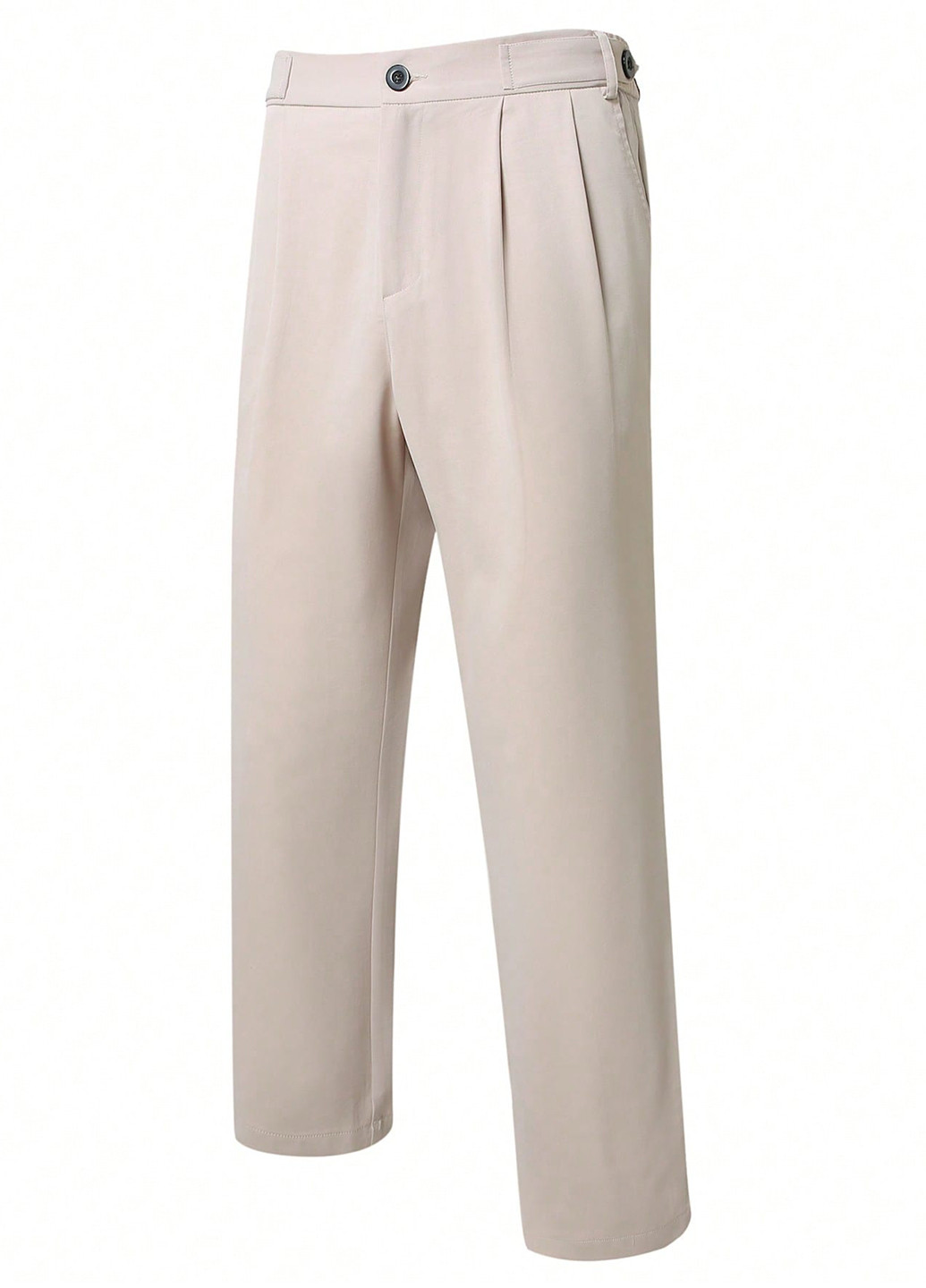 Светло-бежевые классические, кэжуал демисезонные классические брюки SHEIN